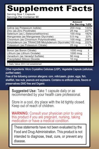True Healing Naturals - True Minerals Supplement, Promotes Gut & Heart Health, 90 Vegetarian Capsules True Healing NaturalsAu supplements