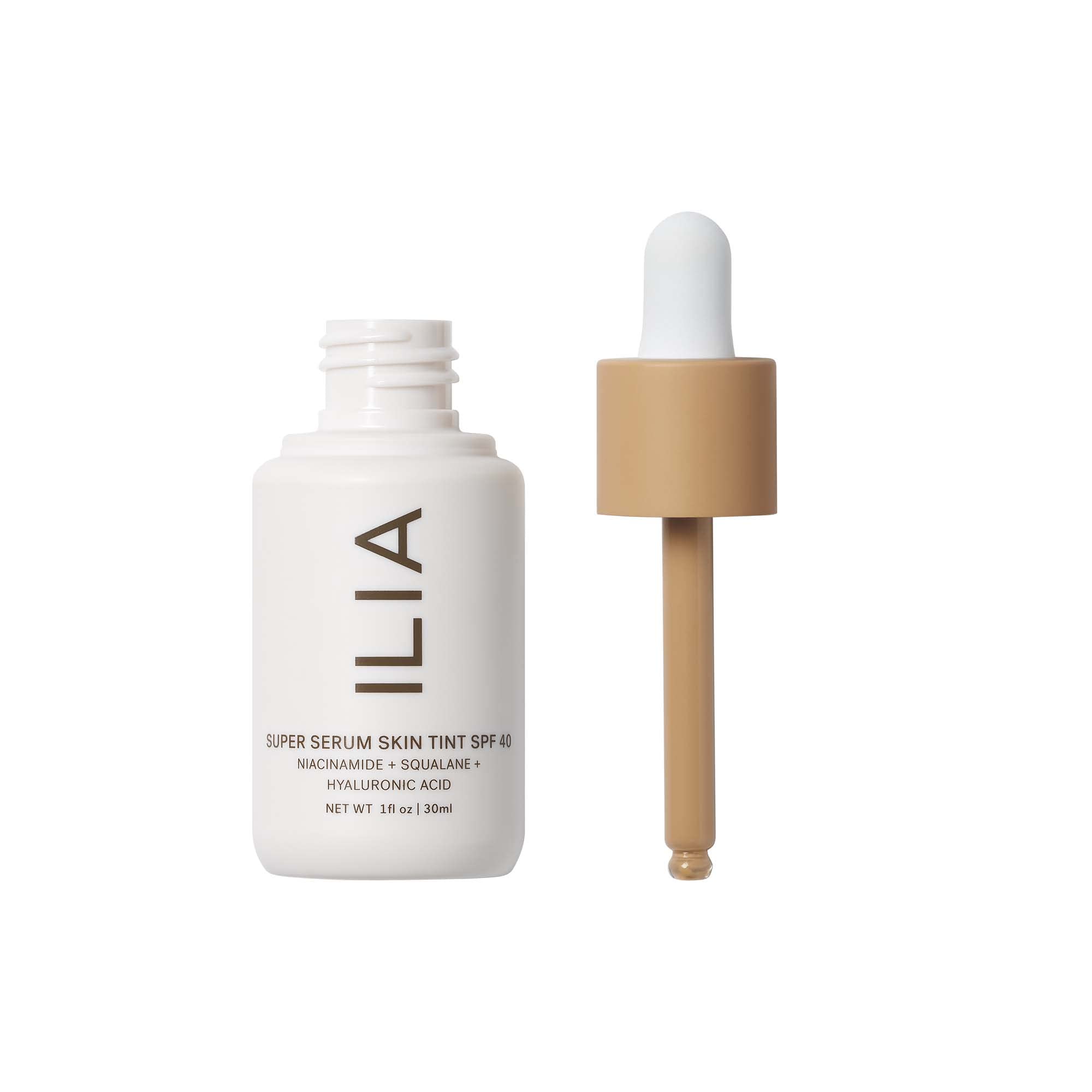 ILIA - Super Serum Skin Tint SPF 40 | Non-Comedogenic, Vegan, Lightweight to Help Against Blue Light, + Pollution while Hydrating, Smoothing, + Refining (Paloma ST9, 1 fl oz | 30 ml) ILIAAu supplements