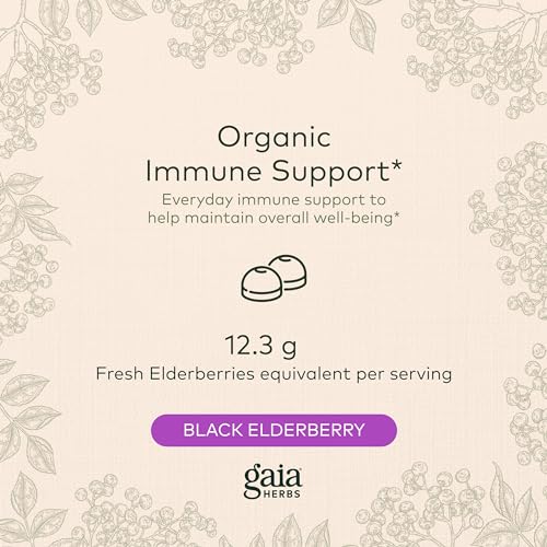 Gaia Herbs Black Elderberry (Sambucus Nigra) Extra Strength Gummies Gaia HerbsAu supplements