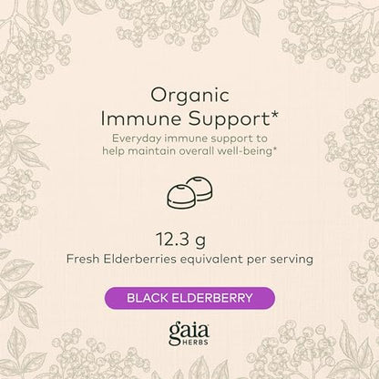 Gaia Herbs Black Elderberry (Sambucus Nigra) Extra Strength Gummies Gaia HerbsUS supplements