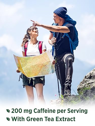 Caffeine Pills | 220mg | 120 Count | with Green Tea Extract | Vegetarian, Non-GMO & Gluten Nature's TruthAu supplements