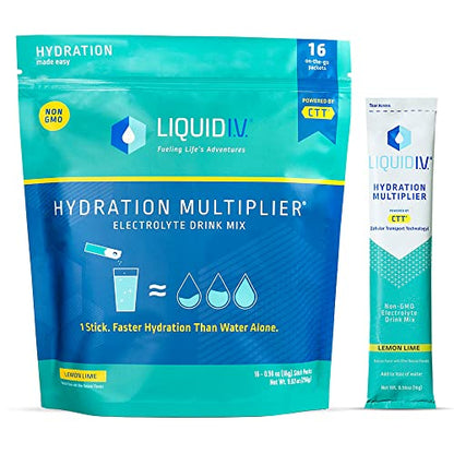 Liquid I.V. Hydration Multiplier - Lemon Lime - Hydration Powder Packets | Electrolyte Liquid I.V.US supplements
