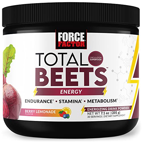FORCE FACTOR Total Beets Beet Root Powder with Energy, NO3-T Nitrates to Support Force FactorUS supplements
