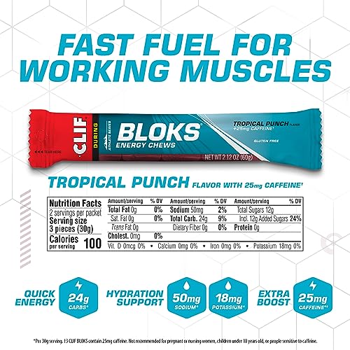 CLIF BLOKS - Energy Chews - Variety Pack - Non-GMO - Plant Based Clif BarAu supplements