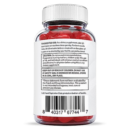 Justified Laboratories X Slim Keto ACV Gummies 1000MG Xslim Vegan Non GMO with Pomegranate Justified LaboratoriesUS supplements