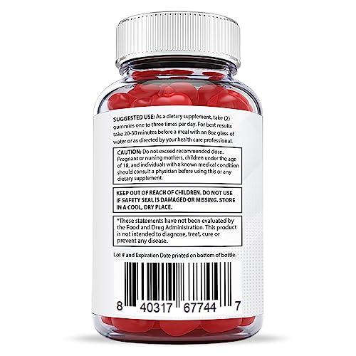 Justified Laboratories X Slim Keto ACV Gummies 1000MG Xslim Vegan Non GMO with Pomegranate Justified LaboratoriesUS supplements