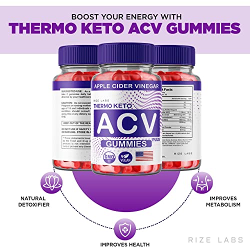 rize labs (2 Pack) Thermo Keto Gummies - ACV for Advanced Weight Loss with Apple Cider rize labsAu supplements