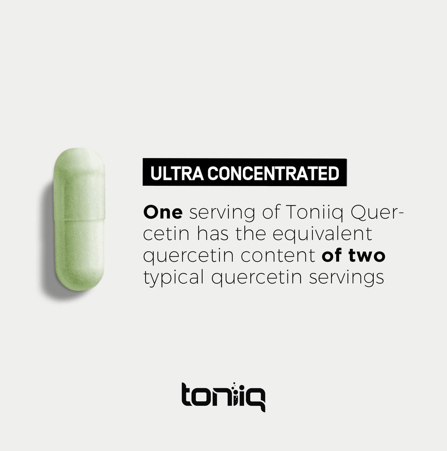 Toniiq Ultra High Purity Quercetin Capsules - 95%+ Highly Purified and Bioavailable ToniiqUS supplements