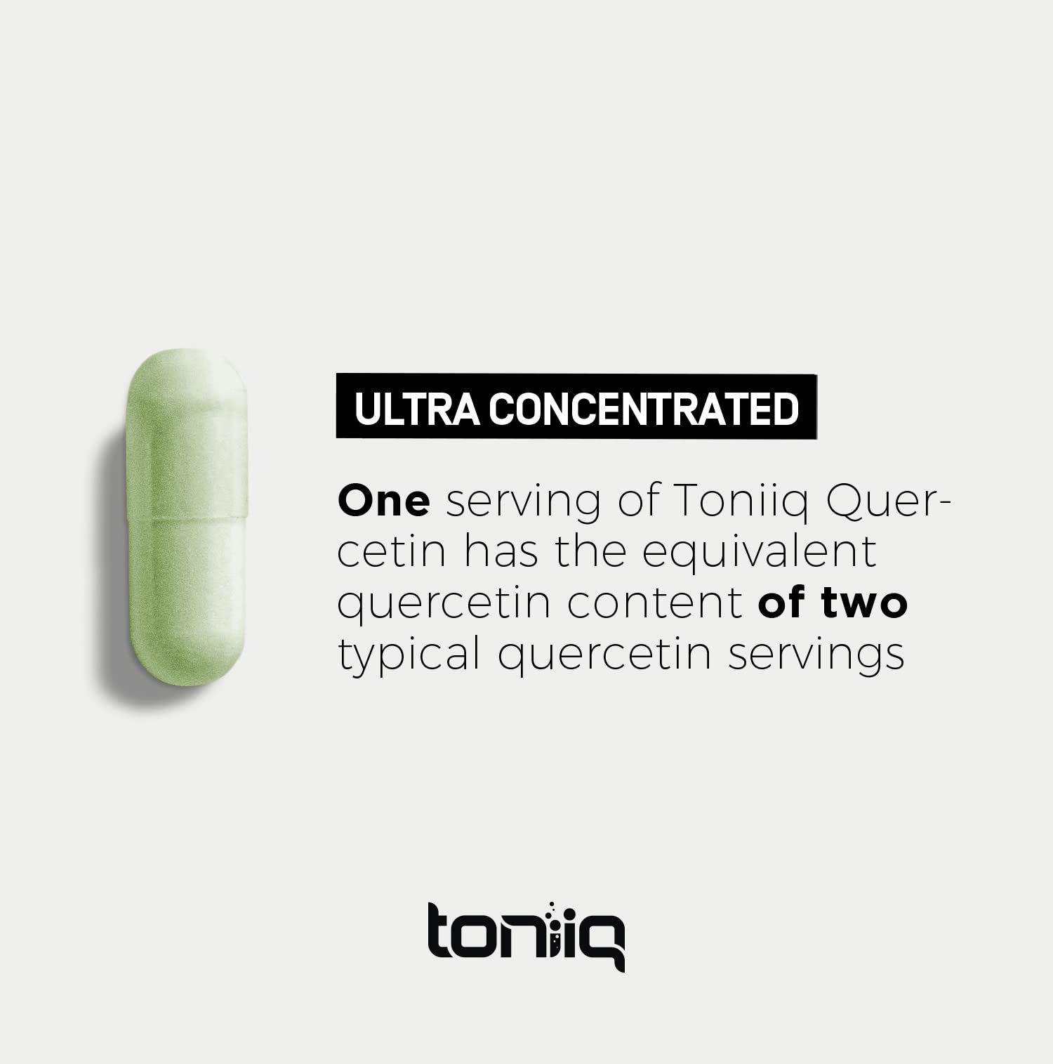 Toniiq Ultra High Purity Quercetin Capsules - 95%+ Highly Purified and Bioavailable ToniiqAu supplements
