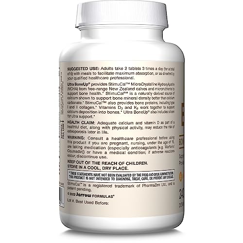Jarrow Formulas® Ultra BoneUp®, Includes MK-7 and Silicon for Added Bone Support, 240 Bone Health Tablets Jarrow FormulasAu supplements