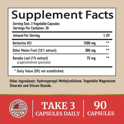 Berberine HCL 1500mg for Weight Management | Botanical Keto Inducing Berberine Supplement Nobi NutritionUS supplements
