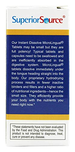 Superior Source Vitamin K2 MK-7 (Menaquinone-7), 100 mcg, Quick Dissolve MicroLignual Superior SourceUS supplements