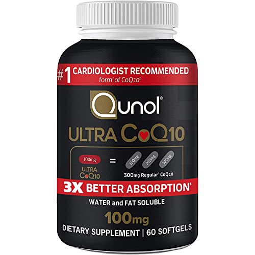 Qunol Ultra CoQ10 100mg Softgels- 3x Better Absorption Coenzyme Q10 Supplements QunolUS supplements