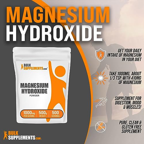 BulkSupplements.com Magnesium Hydroxide Powder - Magnesium Supplement BULKSUPPLEMENTS.COMUS supplements
