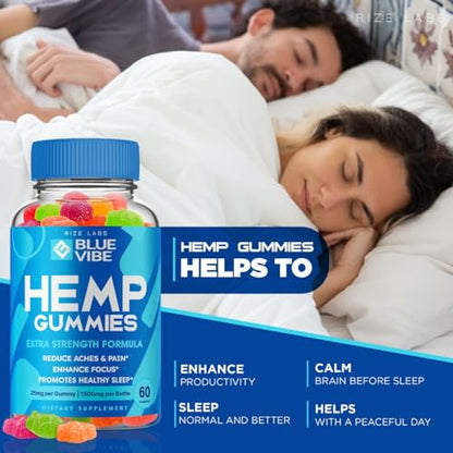 rize labs (3 Pack) Blue Vibe Gummies, Blue Vibes Gummies for Liver Kidney and Memory rize labsUS supplements