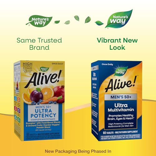 Nature's Way Alive! Men’s 50+ Daily Ultra Potency Complete Multivitamin Nature's WayUS supplements