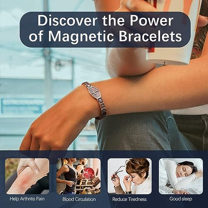 Jecanori Copper Bracelets for Women,Classic Magnetic Copper Bracelet,Valentine's Day JecanoriUS supplements