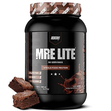 REDCON1 MRE Lite Whole Food Protein Powder, Fudge Brownie - Low Carb & Whey REDCON1US supplements