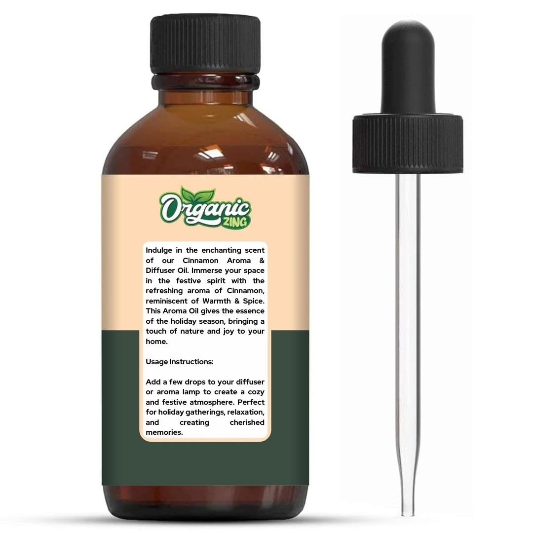 Organic Zing Cinnamon Aroma & Diffuser Oil for DIY Candle & Soap Making - Oil - 30 ml ORGANIC ZINGAu supplements