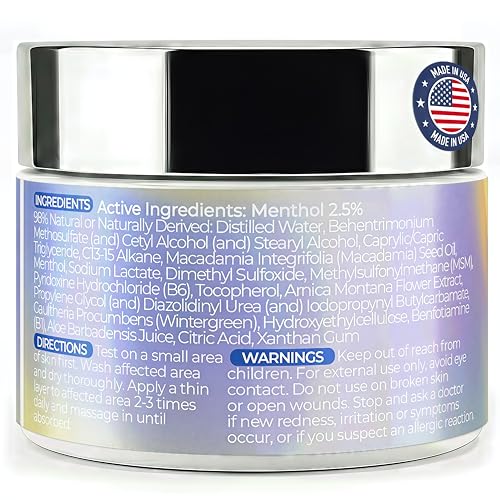 PURPLE CANYON Nerve Pain Relief Cream for Neuropathy – for Feet & Legs | MSM, Arnica, Alpha Lipoic Acid | Fast-Absorbing, Non-Greasy Formula | 2 oz PURPLE CANYONAu supplements