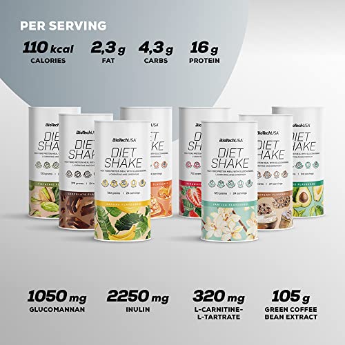 BioTechUSA Diet Shake | High-Protein, Low-Fat | with Superfoods, Chromium, Glucomannan BioTechUSAAu supplements