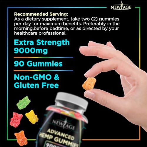 NEW AGE Naturals Advanced Hemp Gummies - Natural Hemp Oil Infused Gummies NEW AGEUS supplements