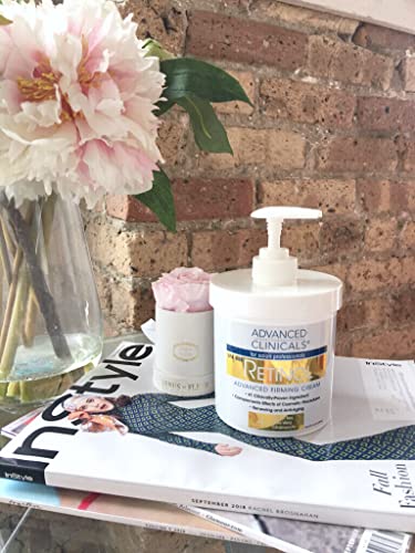 Advanced Clinicals Retinol Cream. Value Set- Two spa size 16oz bottles with pump Advanced ClinicalsUS supplements