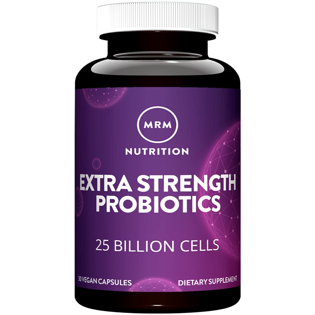 MRM Nutrition Extra Strength Probiotics - Supports Intestinal, GI, & Immune Health for Women & Men, Prebiotic, Probiotic, & Postbiotic Supplement, 25 Billion Cells & 16 Strains, Vegan - 30 Servings MRMAu supplements