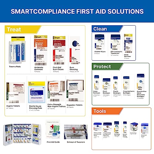 First Aid Only 1000-FAE-0103 50-Person SmartCompliance OSHA First Aid Kit First Aid OnlyUS supplements