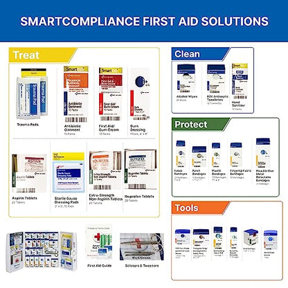 First Aid Only 1000-FAE-0103 50-Person SmartCompliance OSHA First Aid Kit First Aid OnlyUS supplements