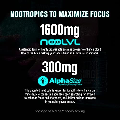 Jacked Factory Nitrosurge Max Nootropic Pre Workout Powder - Premium Pre Workout Jacked FactoryAu supplements