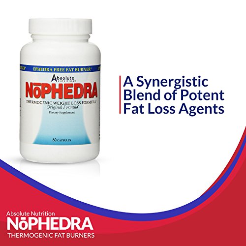 Absolute Nutrition Thermogenic Fat Burners, Nophedra Capsules, 80 Count Bottle Absolute NutritionAu supplements