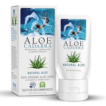 Aloe Cadabra Natural Water Based Personal Lube, Organic Lubricant for Her, Him & Couples, Unscented Aloe CadabraAu supplements