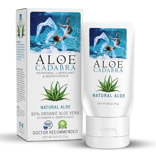 Aloe Cadabra Natural Water Based Personal Lube, Organic Lubricant for Her, Him & Couples, Unscented Aloe CadabraAu supplements