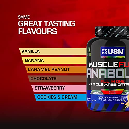 USN Muscle Fuel Anabolic Banana All-in-one Protein Powder Shake (2kg): Workout-Boosting USNUS supplements