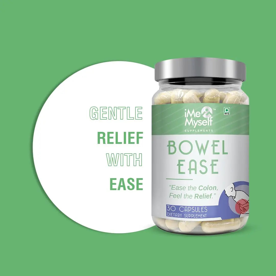 iMeMyself Bowel Ease – 30 Plant-Based Capsules | Gentle Bowel Support with Herbal Extracts & Vitamins iMeMyselfAu supplements