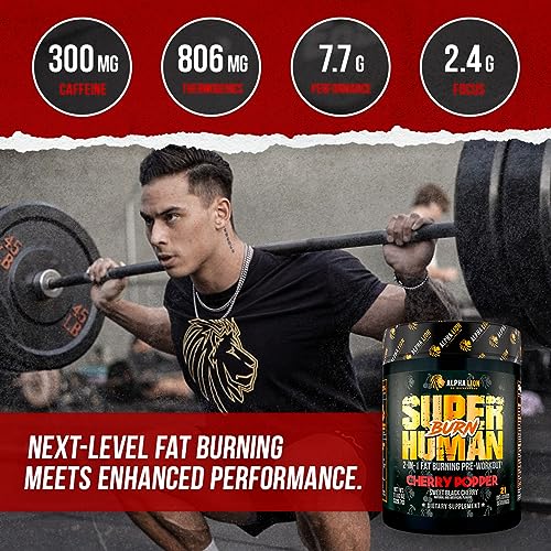 ALPHA LION Superhuman Burn 2-in-1 Metabolism Booster Pre Workout ALPHA LIONUS supplements