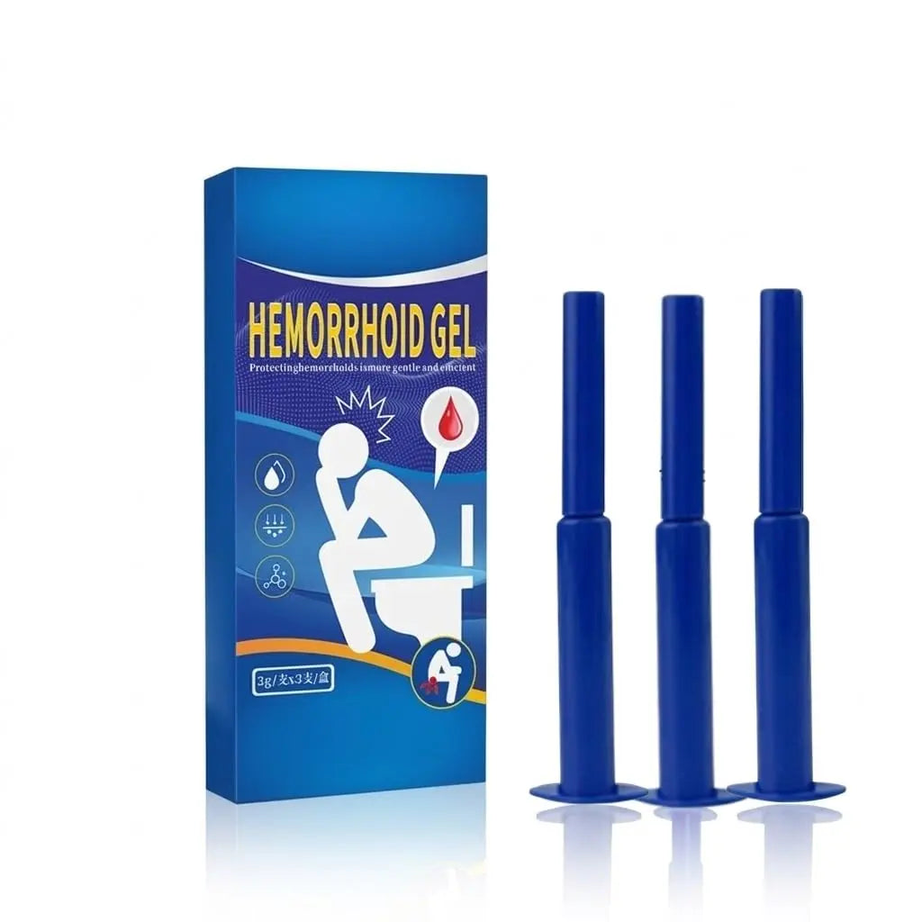 Hemorrhoid Relief Gel with 3 Disposable Applicators - Fast Soothing Cream for Itching & Swelling - Internal & External Treatment (Pack of 3) Aus HealthcareAu supplements