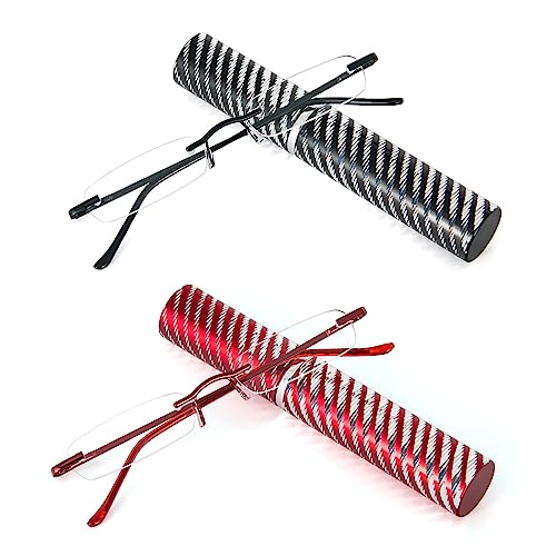 DXYXYO Mini Rimless Reading Glasses for Women Men, 2 Pack Slim Pocket Compact Metal DXYXYOAu supplements