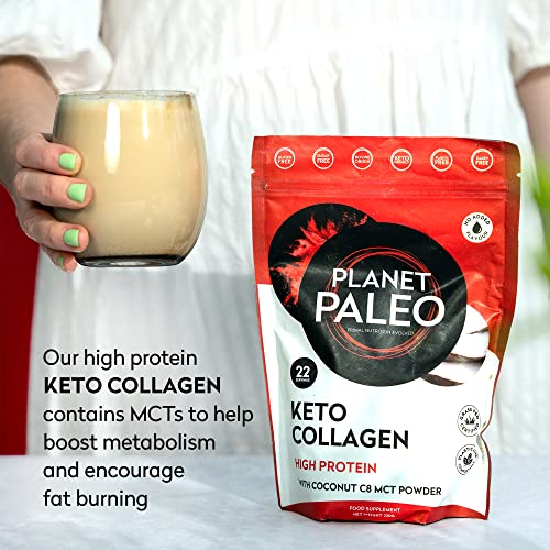 Planet Paleo Keto Collagen Powder (220g, 22 Servings) - Grass-Fed, High Protein Planet PaleoAu supplements