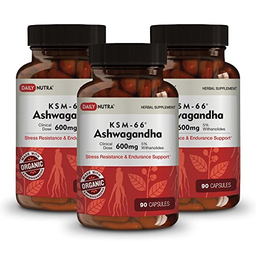 DailyNutra KSM-66 Ashwagandha 600mg Organic Root Extract - High Potency Supplement DailyNutraAu supplements