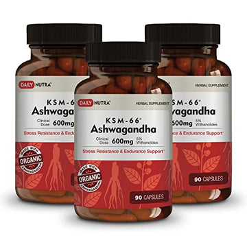 DailyNutra KSM-66 Ashwagandha 600mg Organic Root Extract - High Potency Supplement DailyNutraAu supplements