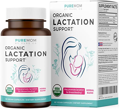 USDA Organic Lactation Supplement - Increase Milk Supply with Herbal Breastfeeding PURE COAu supplements