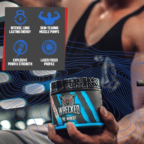 Huge Supplements Wrecked Pre-Workout, 30G+ Ingredients Per Serving to Boost Energy Huge SupplementsUS supplements