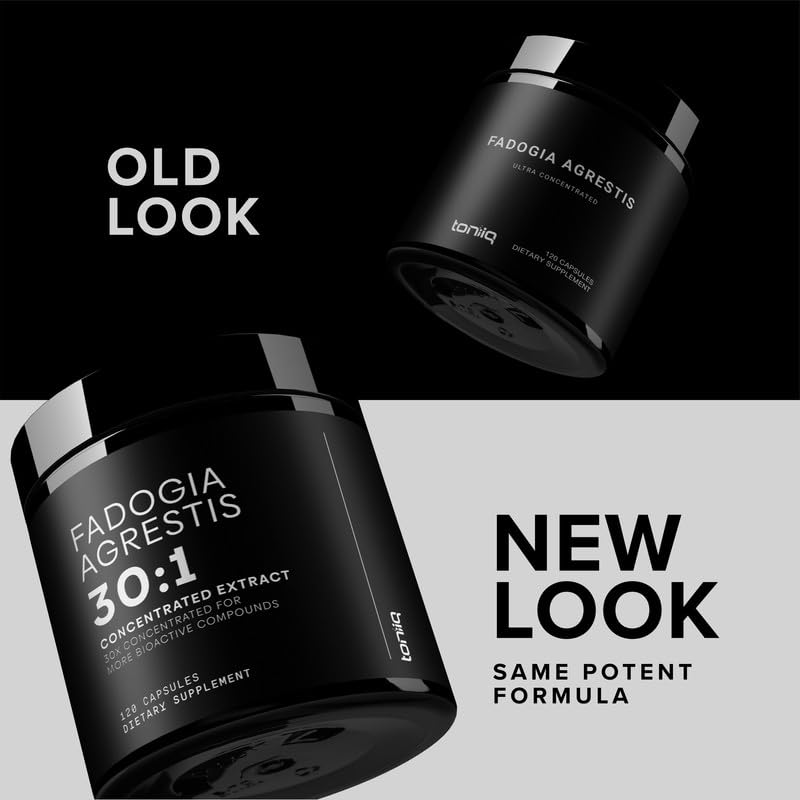 Toniiq Fadogia Agrestis - Ultra High Potency 30:1 Extract - 1200mg Per Serving - Highly Concentrated - Third-Party Lab Tested - 120 Capsules ToniiqAu supplements