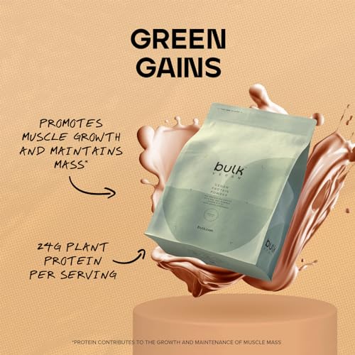 Bulk Vegan Protein Powder, Caramel Latte Flavour, 500 g, New & Improved Formula, 14 Servings BulkUS supplements