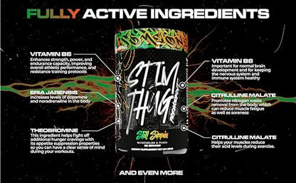 KILO LABS Pre Workout Powder | Stim Thug Preworkout for Men and Women | Hydrating KILO LABSUS supplements