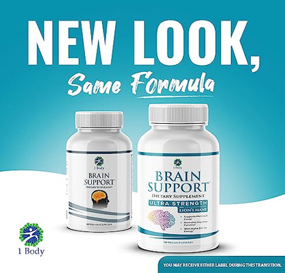 1 Body Brain Supplements for Memory and Focus - Support Healthy Brain 1 BodyUS supplements