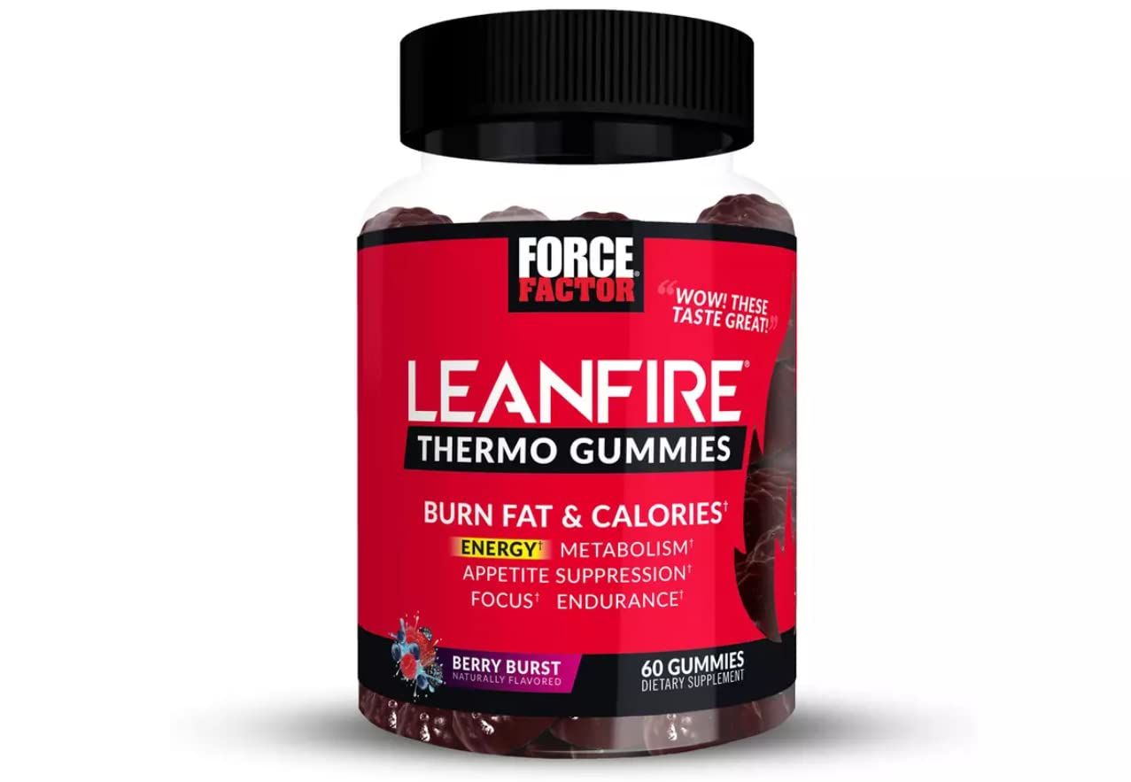 Force Factor LeanFire Thermo Gummies with B12 Vitamins, Caffeine, & Green Coffee Bean Force FactorUS supplements