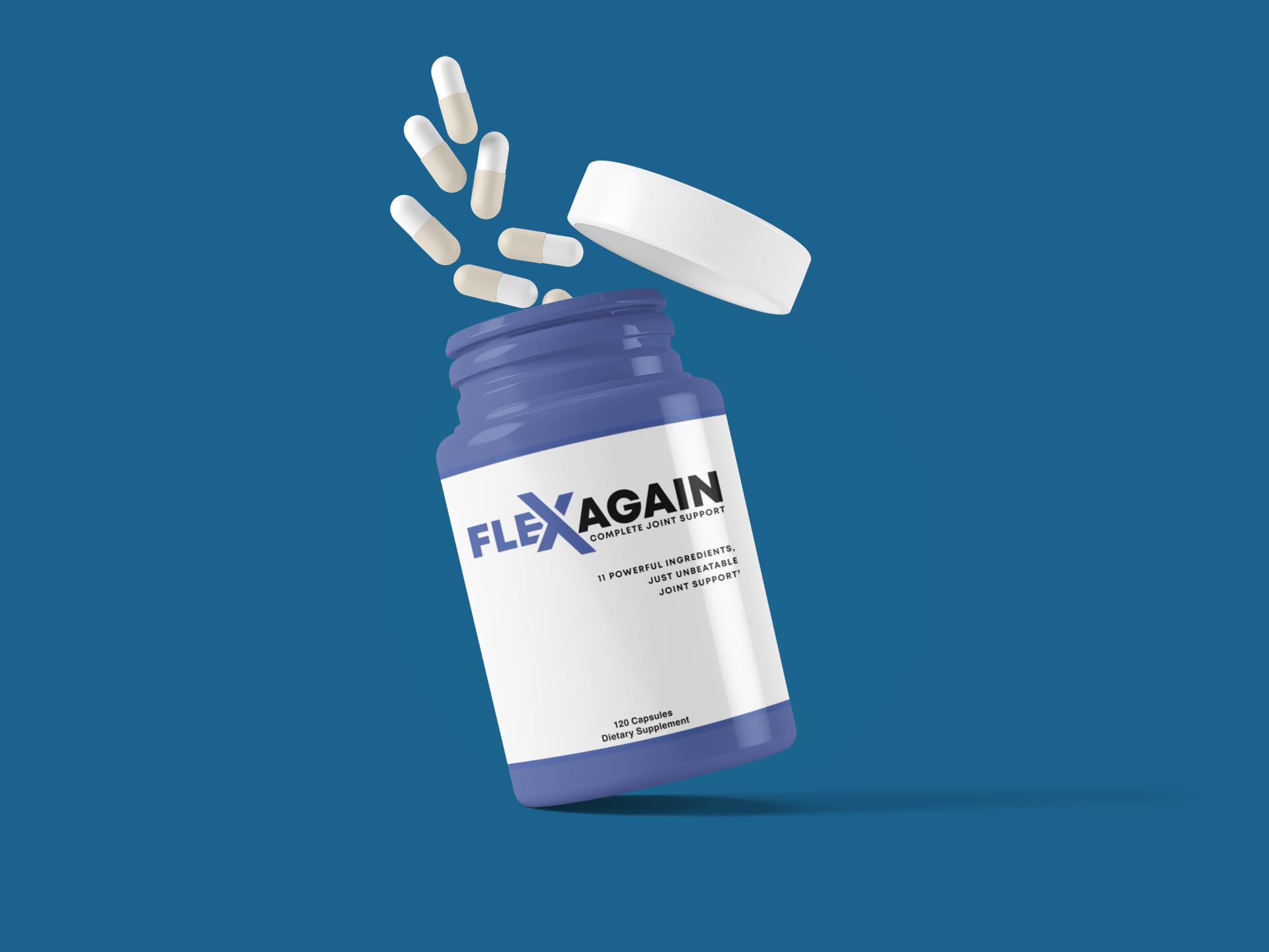 FlexAgain - Fully Comprehensive Joint Support - 120 Capsules - 1 Month Supply FlexAgainAu supplements